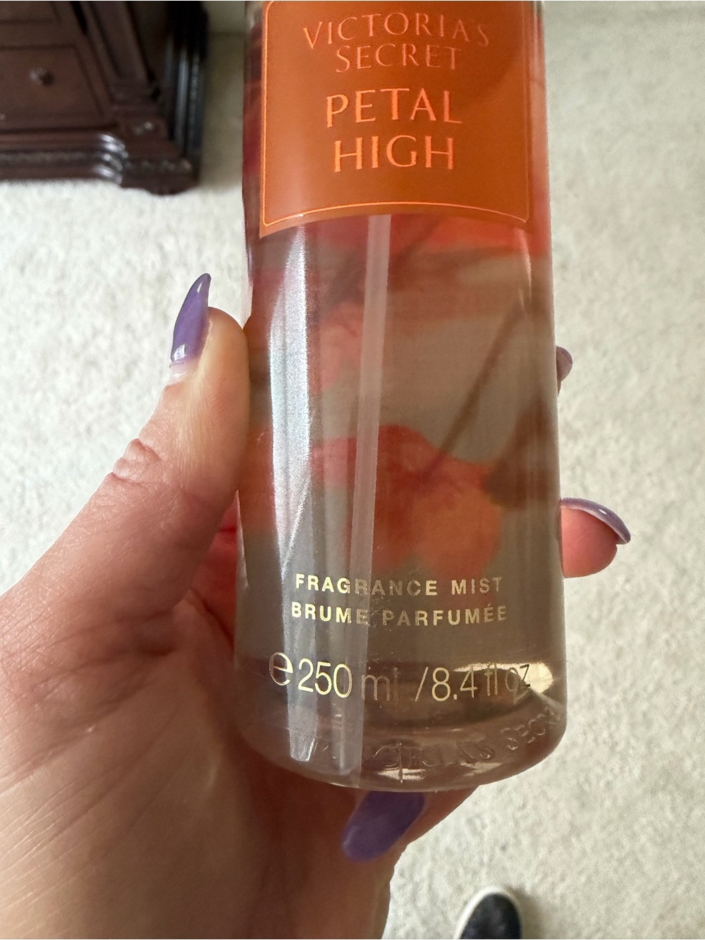 Victoria's Secret Petal High Fragrance Mist - Orange & Gold Accents - Picture 2 of 5